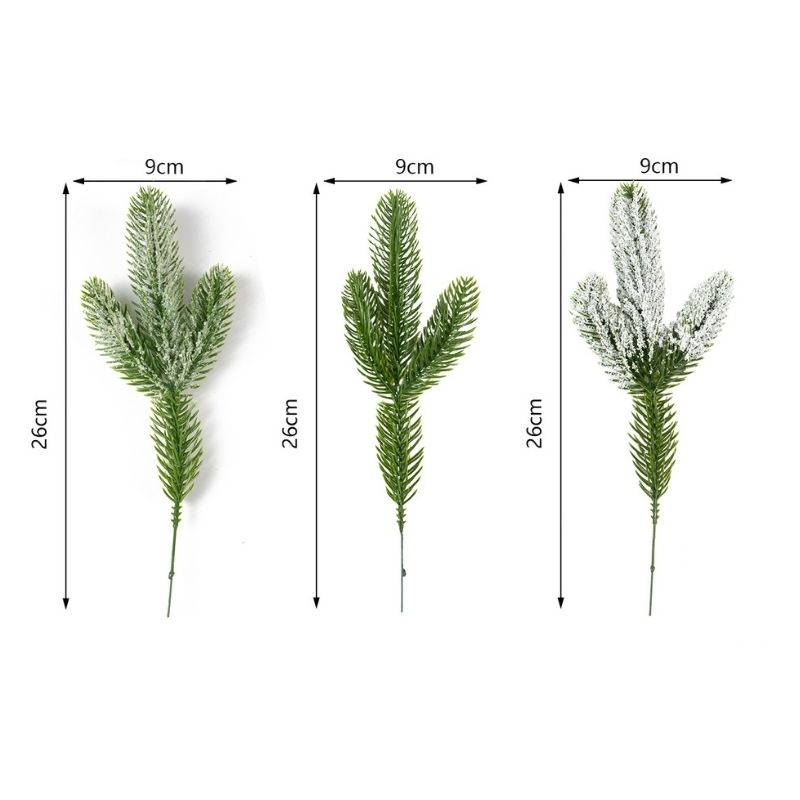 10/20 Stück Weihnachts-Kiefernzweige Weihnachtsdekoration Künstliche Falsche Pflanze Kiefernnadeln Kranz DIY Weihnachtsbaum Heimdeko Neujahr