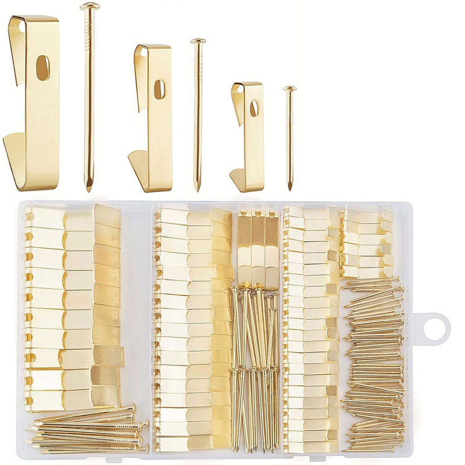 

In-Stock Metal Frame Hook Set – Wood Wall Hooks for Clothes, Bags & Damage-Free Use One Size