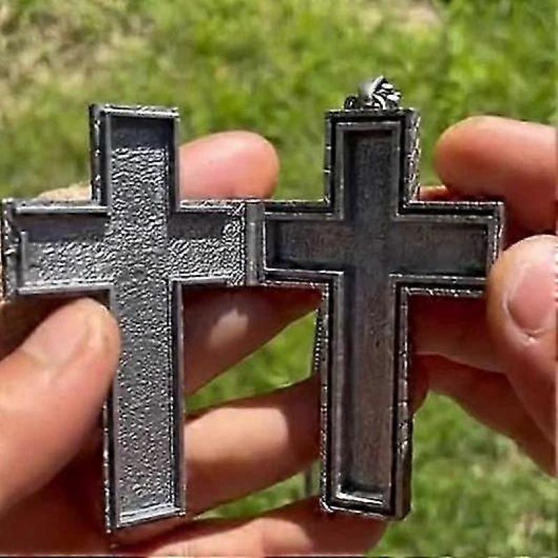 Jeu de Collier de Calamars,collier avec compartiment secret,Collier Pendentif Croix