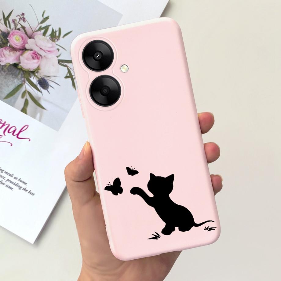 For Xiaomi Redmi 13C 5G Redmi 13R 5G Case Soft Silicone Phone Cases Butterfly Cactus CAPA For Redmi13C Redmi13R 5G Funda Bumper