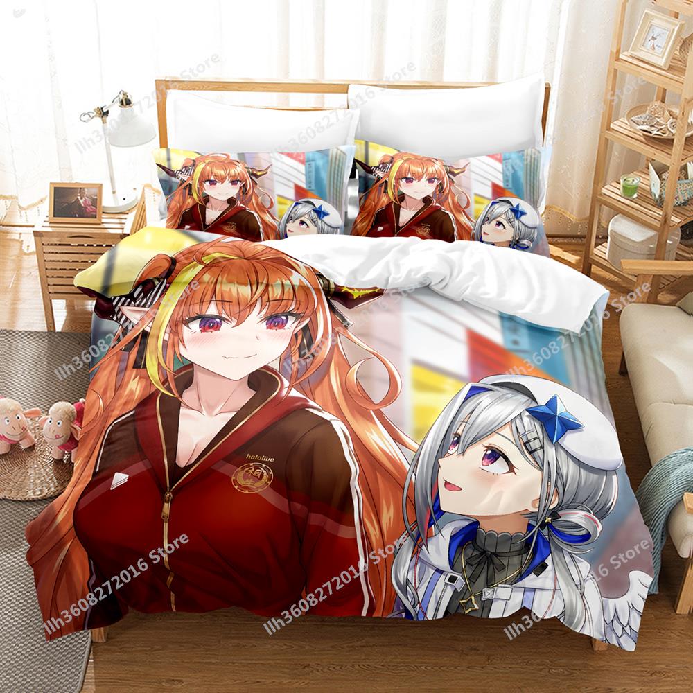 Kawaii Kiryuu Coco Bedding Set Single Twin Full Queen King Size Bed Set Adult Kid Bedroom Duvetcover Sets 3D Anime Bed Sheet Set