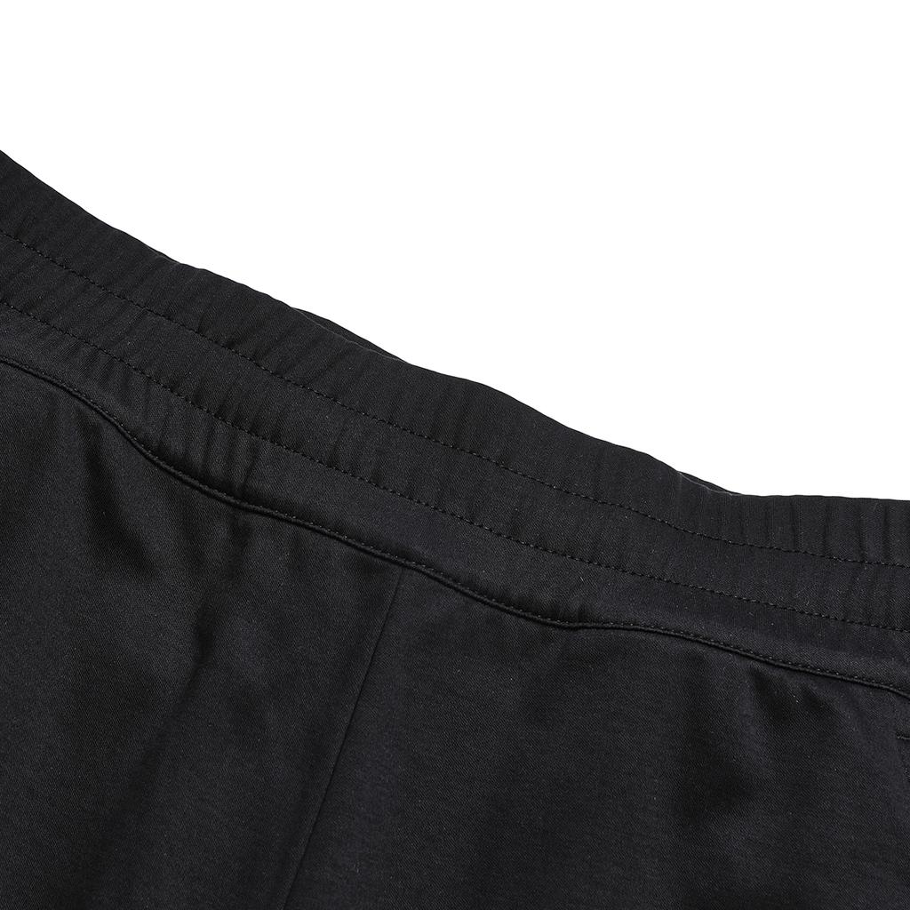 Fila X Magic Stick Collaboration SS23 Jednokolorowe Spodnie Sportowe Dzianinowe z Prostą Nogawką i Średnim Stanem Damskie spodnie Czarne F11W329601F-BK