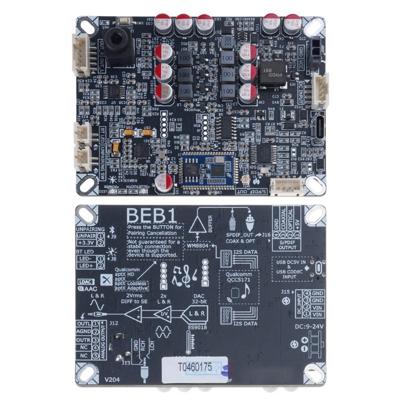 QCC5171 BLE5.3 Soundempfängerplatine mit LDAC-Unterstützung, koaxialen und 3,5-mm-Ausgängen sorgt für drahtlose Klangqualität
