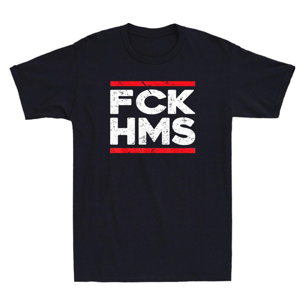 FCK HMS Еврейская Не Расстроенная Забавная Цитата Высказывание Шутка Подарок Винтажная Мужская Футболка Унисекс Футболка XL