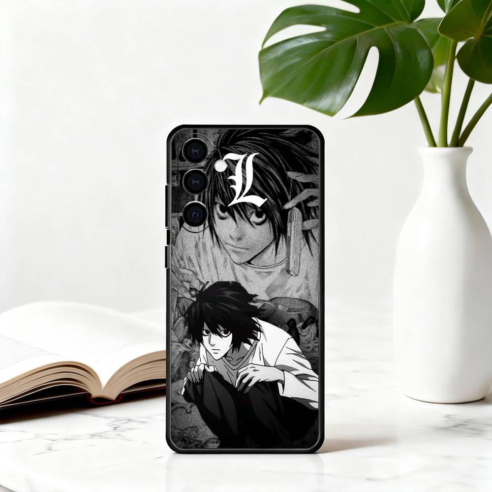 

Чехол для телефона D-Death N-Note L Lawliet-DNLL для Samsung Galaxy A73, A72, A71, A70, A53, A52, A51, Другие Мягкая черная крышка Samsung a21s