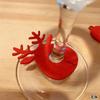 10pcs Felt Wine Cup Glass Ring Card Christmas Home Decoration Table Xmas New Year Eve Party Decoration Supplies Navidad Noel