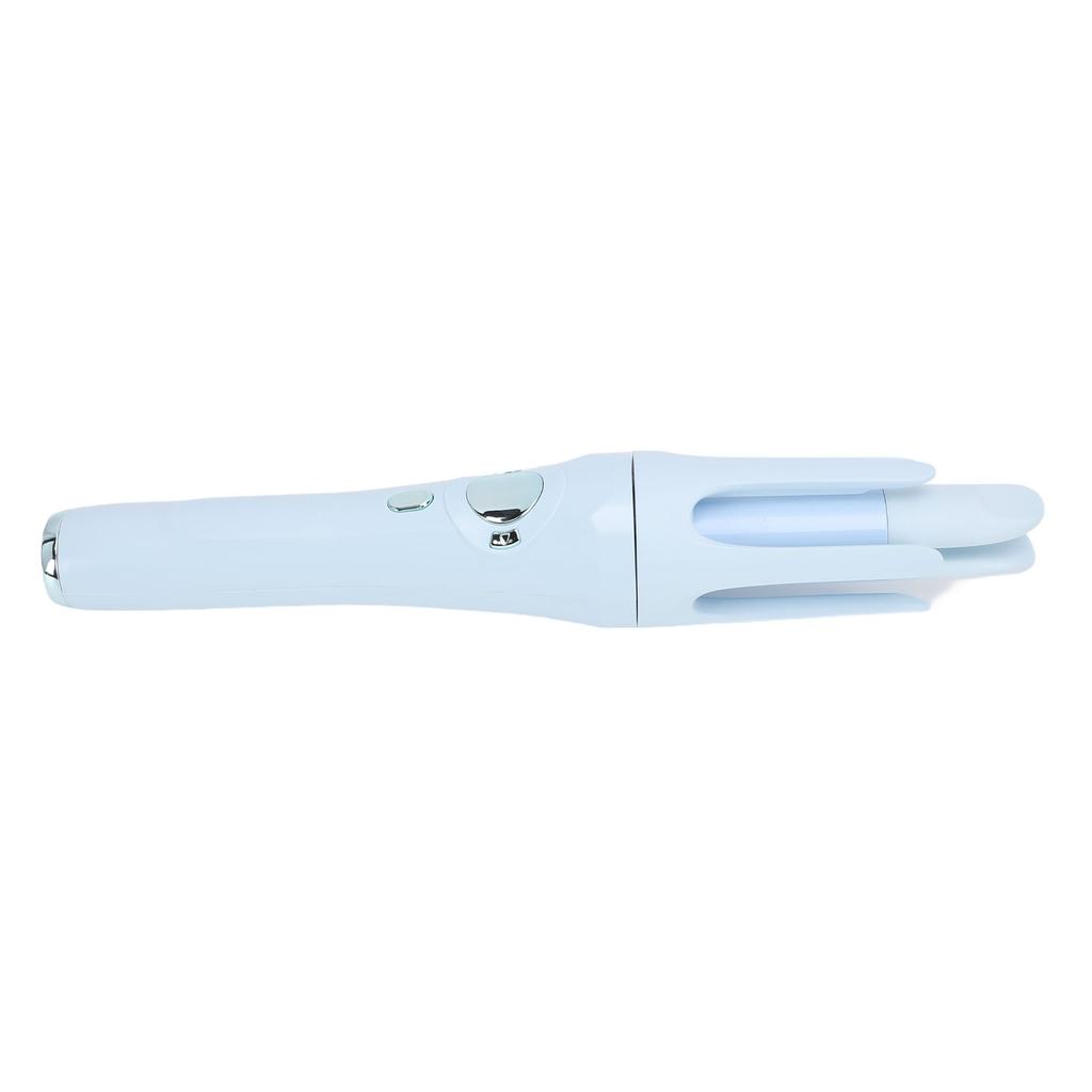 32MM Automatic Curling Wand USB Rechargeable Hair Curler with Dual Rotation Function Blue