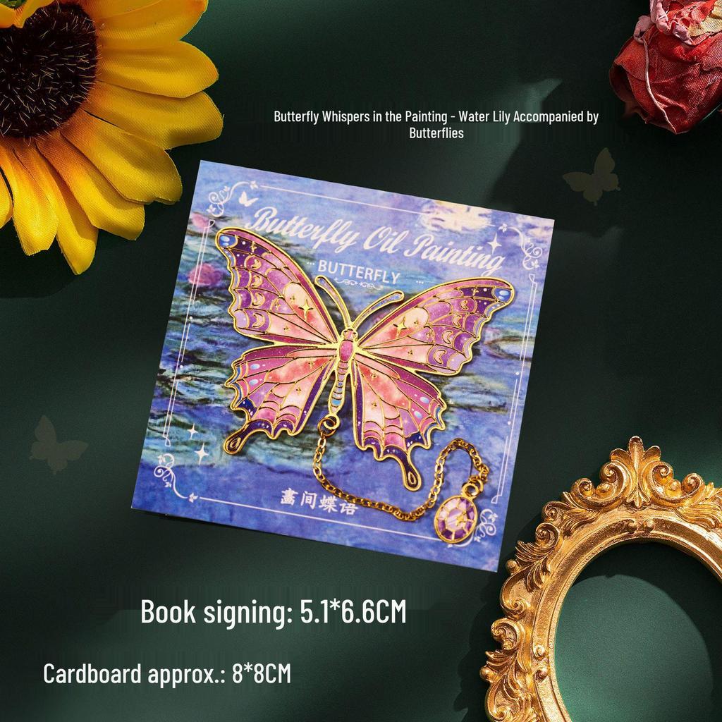 Vintage Butterfly Metal Bookmark: Creative and Elegant Back-to-School Souvenir