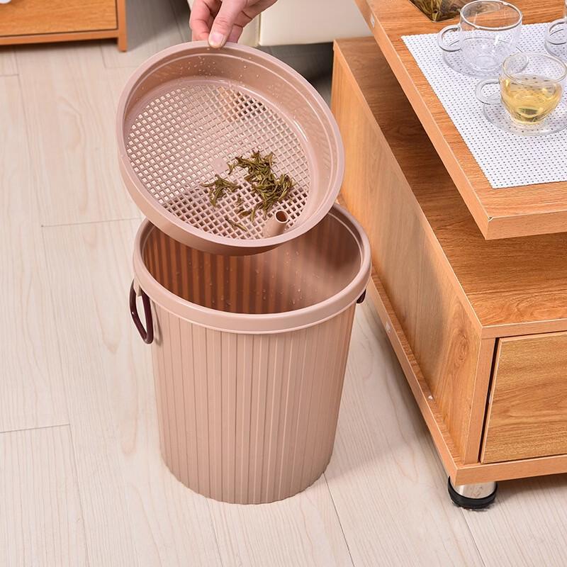 Jimeijiduo Round Tea Waste Bucket with Lid