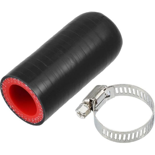 Universal Silicone Coolant Cap Intake Vacuum Hose End Plug 38mm 1.50  ID Car Coolant Heater Bypass Vacuum Water Port Silicone Black 18mm 0.71