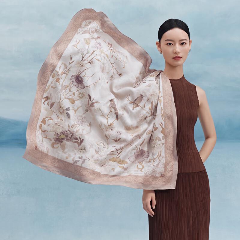 

Wanshili 2025 Mulberry Silk Large Square Scarf
