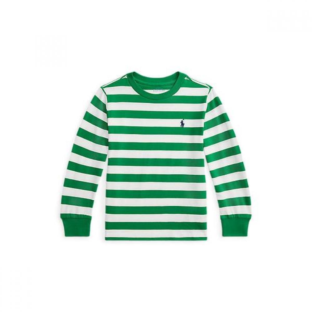 Polo Ralph Lauren Boys Stripe Cotton Long Sleeve Tee 2 7 Years Cwpotshb8021229300 2
