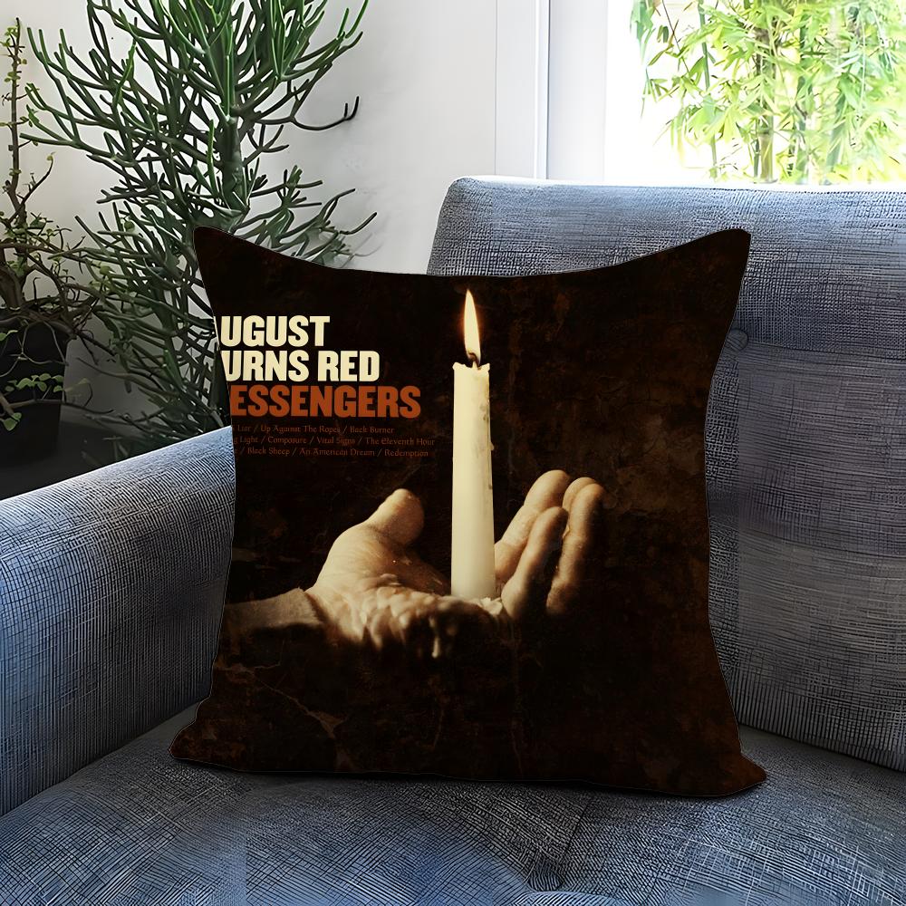 Trendy Aaugust Burns Reded Cushion Cover Comfortable Reversible Pillow Cover Ideal for Car Sofa Bedroom Beyond