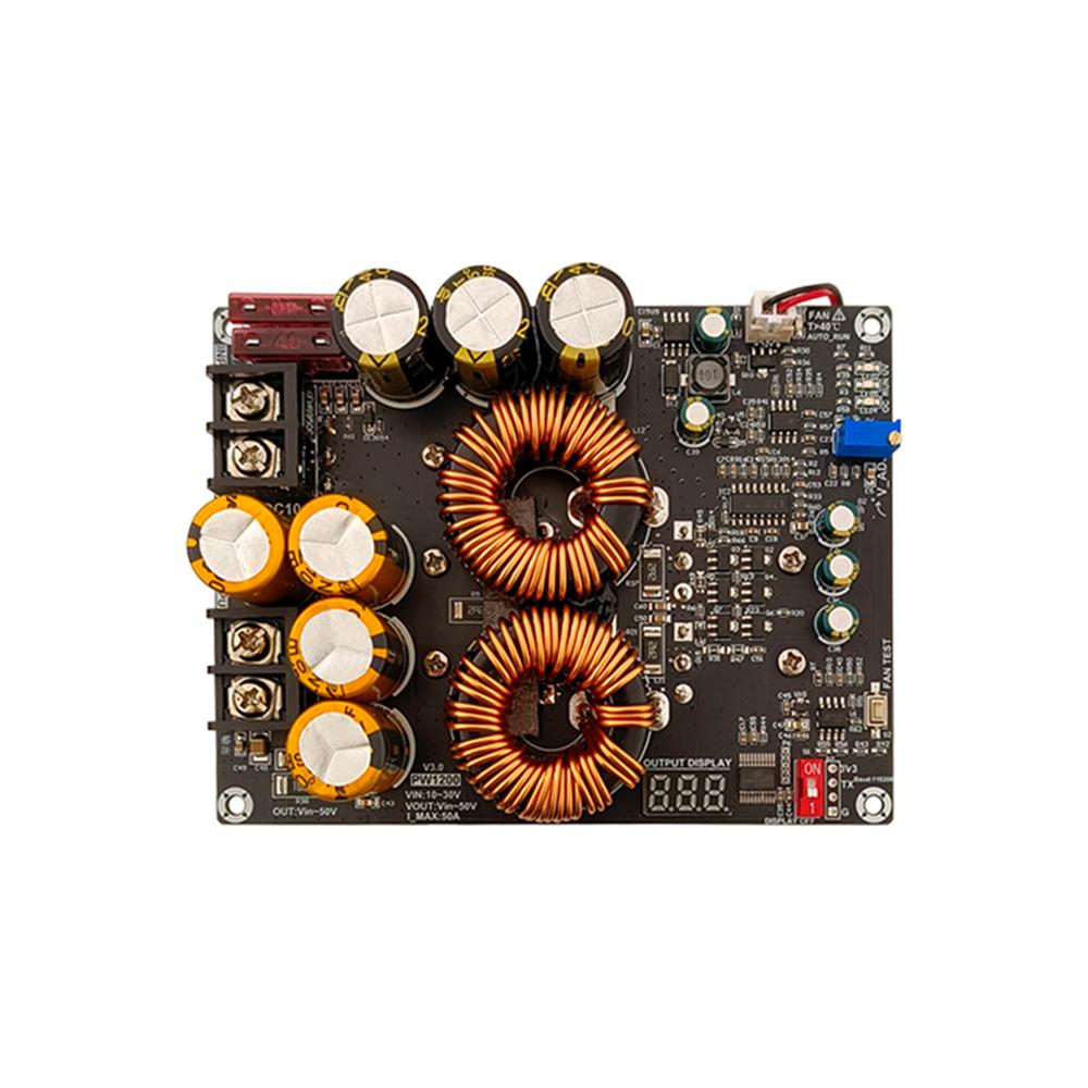 1200W 50A DC-Wandler Aufwärtswandler Stromversorgungsmodul Duale Induktoren Volle Leistung Geringe Welligkeit Stromversorgung Stromversorgungsmodul