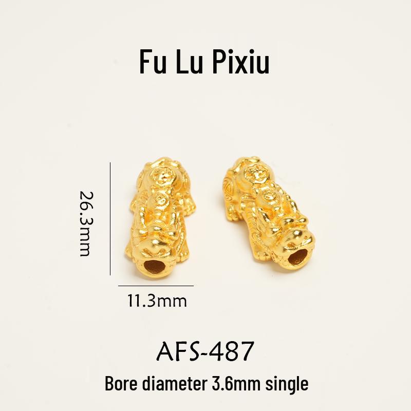 Vergoldetes antikes Schmuckset: Halskette, Armbänder & Perlenanhänger - Nicht verblassendes DIY-Zubehör