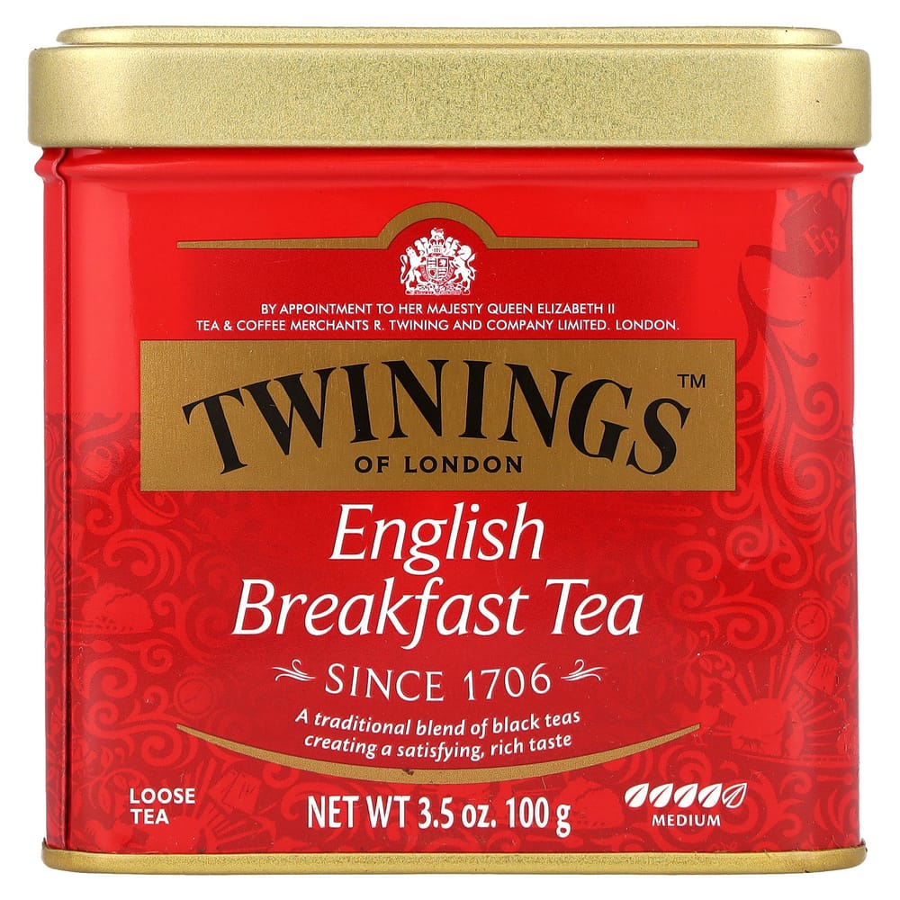 Twinings English Breakfast Leaf Tea, 100g (3.5oz)