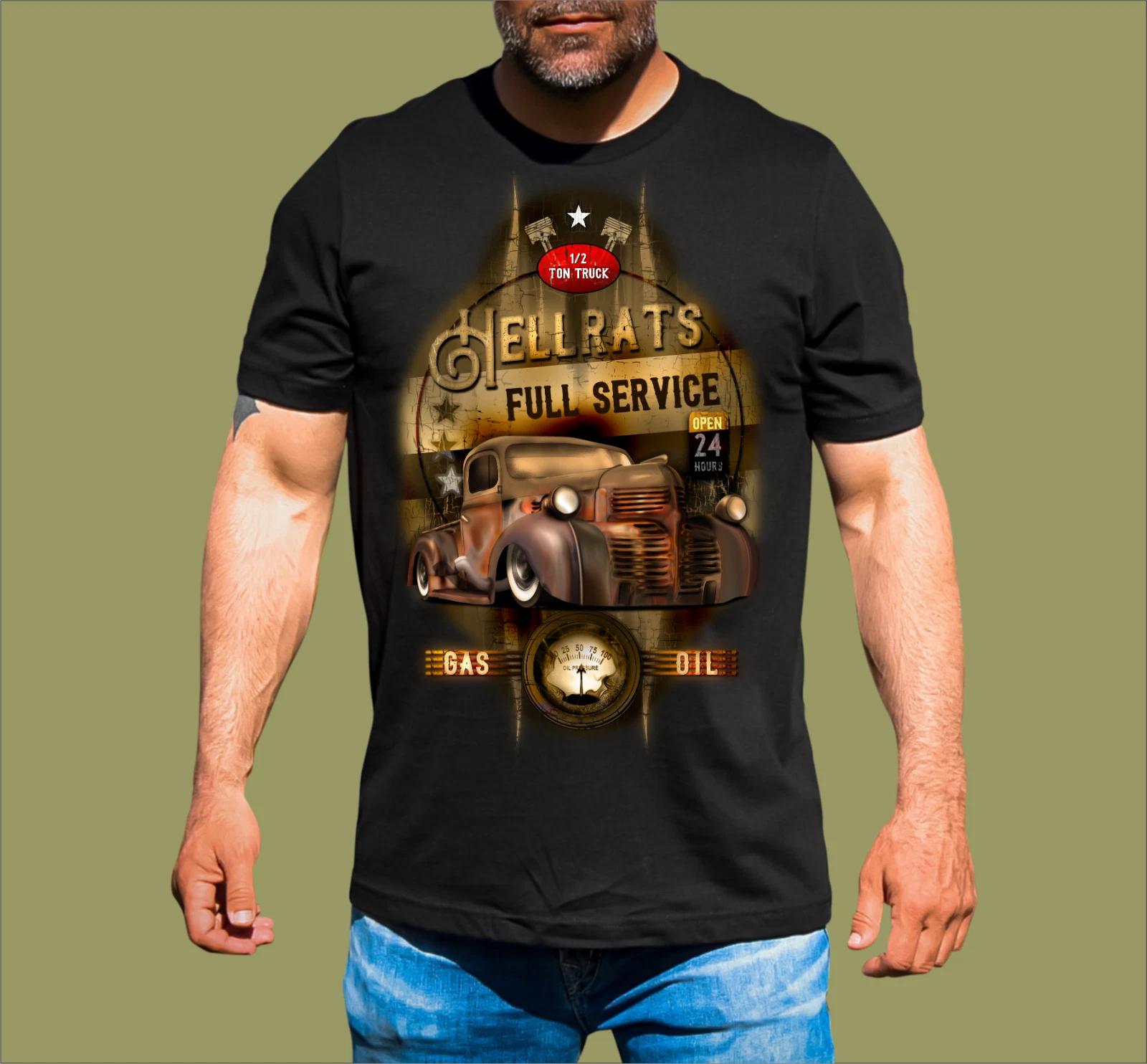 HELLRATS FULL SERVICE RAT ROD T-SHIRT S