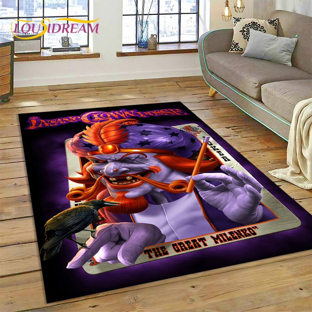 Insane Clown Posse Icp Juggalo Rap Metal Koberec Kobereček pro Ložnici Obývací Pokoj Domácí Dekorace Pohovky,Děti Velký Dekor Podlahová Rohož