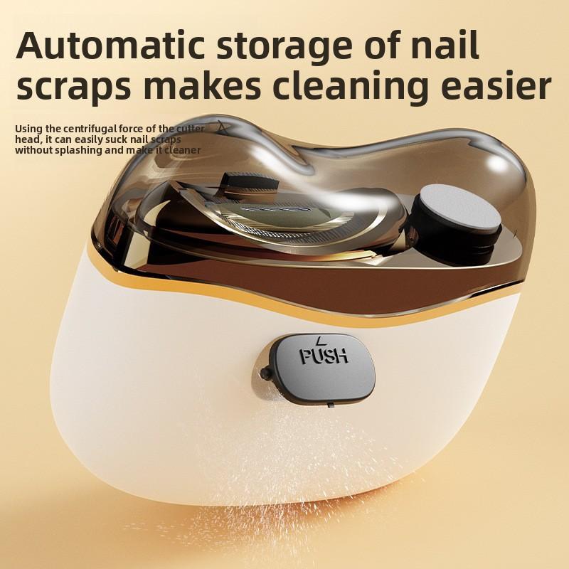 Electric Clipper Nail Household 2-in-1 Adult Nail Sharpener Cut Ash Absorption Antiaging-Clip Meat Mute Nail Clippers