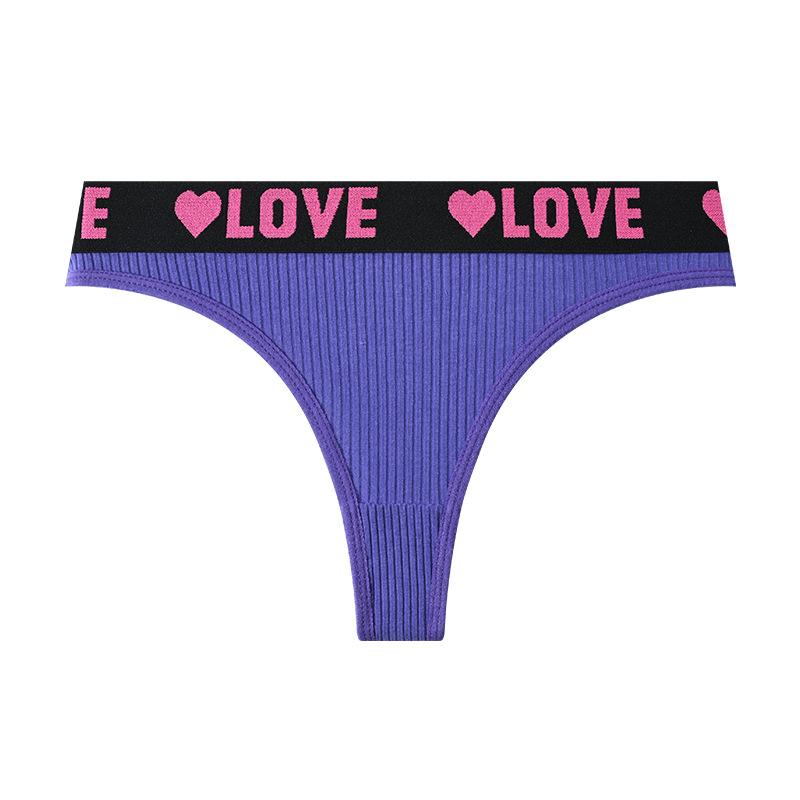 Fargerike Sportstringtruser med Lavt Liv Sexy, Pustende, Komfortable Trekantdamerstruser