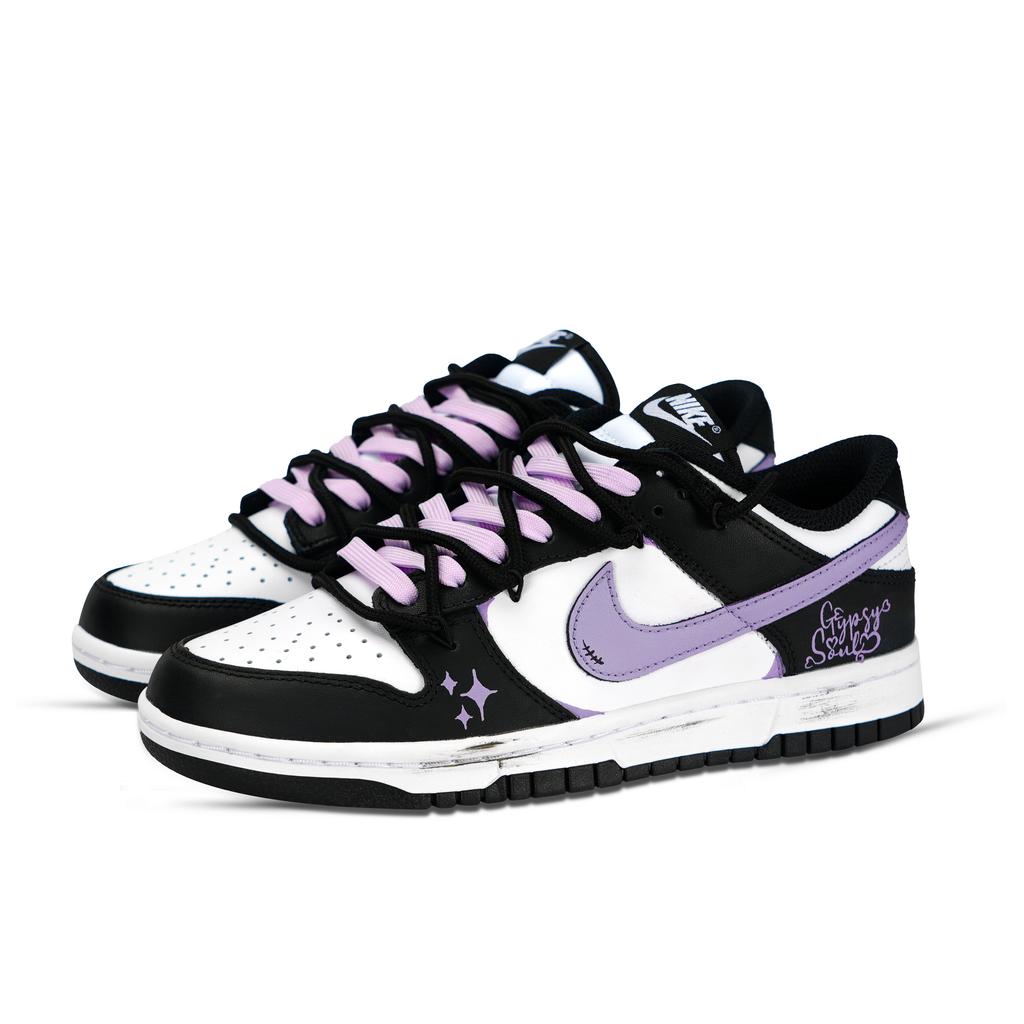 Nike Dunk Low top Skateboard Shoes Unisex Purple White Black DD1391-100(Team883-)