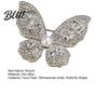 Faux Pearl Rhinestone Brooch Women Three-Dimensional Butterfly Design Pin
