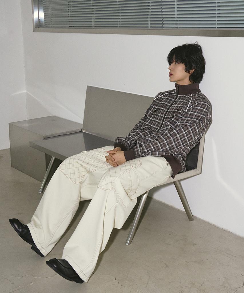TRAVEL Stitch Pocket Carpenter Pants Ivory