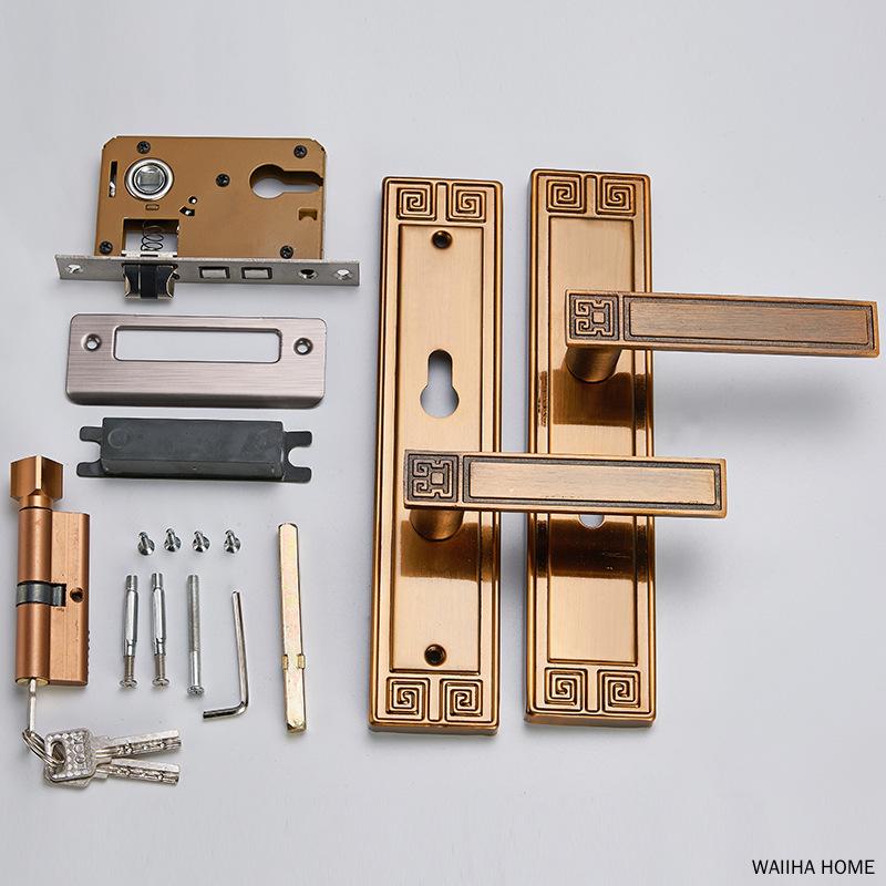 Bedroom Retro Interior Door Lock Sturdy Door Handle Color Kitchen Home Wooden Door Furniture Aluminum Door Lock