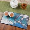 1 Peça Pano de Chá Espesso Pintado Chinês Super Absorvente Acessórios de Conjunto de Chá de Ponta Jogos Americanos Pano Profissional Doméstico Guardanapo de Chá