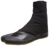 Moonstar Tabi Work Socks for Men and Women, Practical and Lightweight, 7-Piece Tabi A, Black, Size 27.0 Cm, 2E