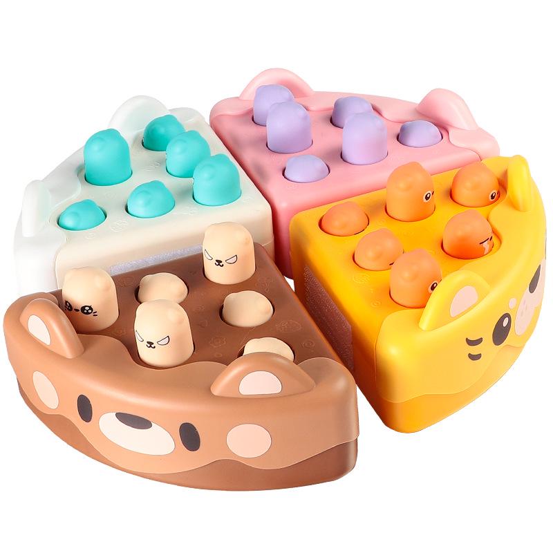 Whack-a-Mole Toy for Boys and Girls Aged 1-2 Years - Early Learning, Intellectual Development, Brain Training, Tap Game. Tiger Cake Whack-a-Mole (with 1 Hammer)