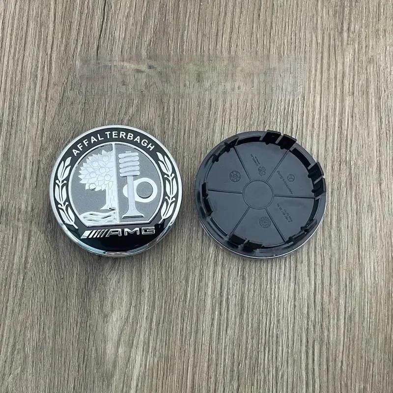 C200 E200 New 2025 For Mercedes Benz 4PCS Car Wheel Hub Cap Tire Center Screw Cap Label For Mercedes-Benz W207 E200 E260 E300 E3