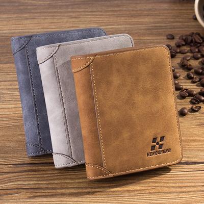 Portefeuille en cuir pliable pour homme, porte-cartes de crédit, tendance, décontracté, pour soins infirmiers