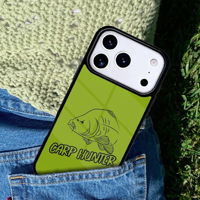 Carp Fishing Quotes Phone Case Cover for IPhone 11 12 13 14 15 16e 17 Pro Max Coque for IPhone 17 Air