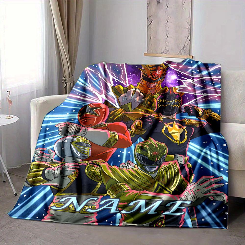 Custom 1pc Power Rangers Adventure Blanket, Soft And Comfortable Blanket, Casual Warm, Camping Travel Blanket, Birthday Gift Q912157
