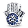 DIY Beaded Bracelet Kit with Hamsa Hand and Evil Eye Charm Lotus Pendant Jewelry Making Supplies Accessories