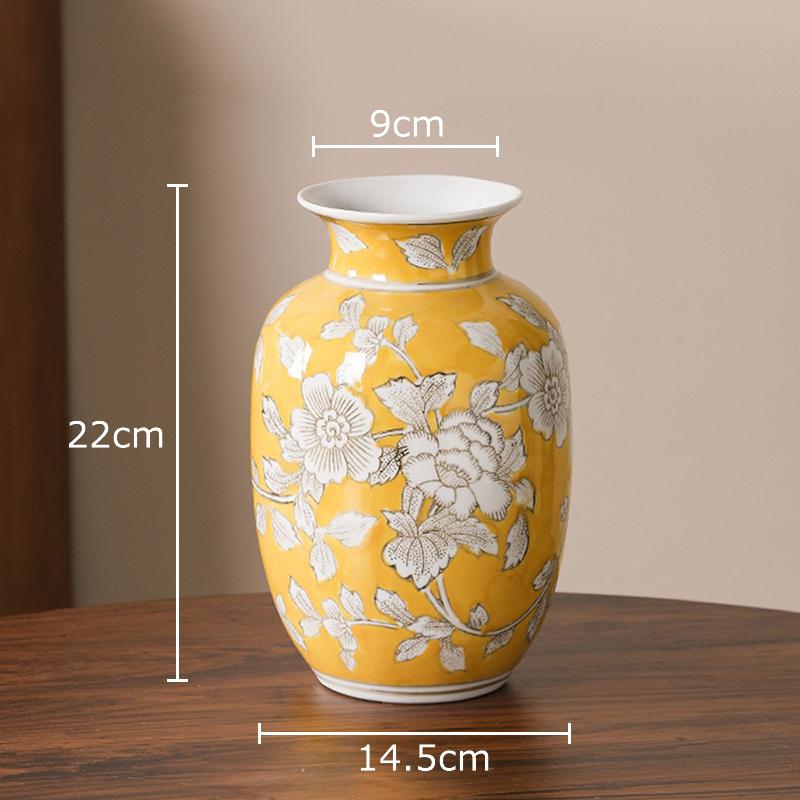 Blue and White Porcelain Vase Plant Pot Table Decoration Flowers Arrangement Multiple Styles Flower Vases Room Aesthetic Decor