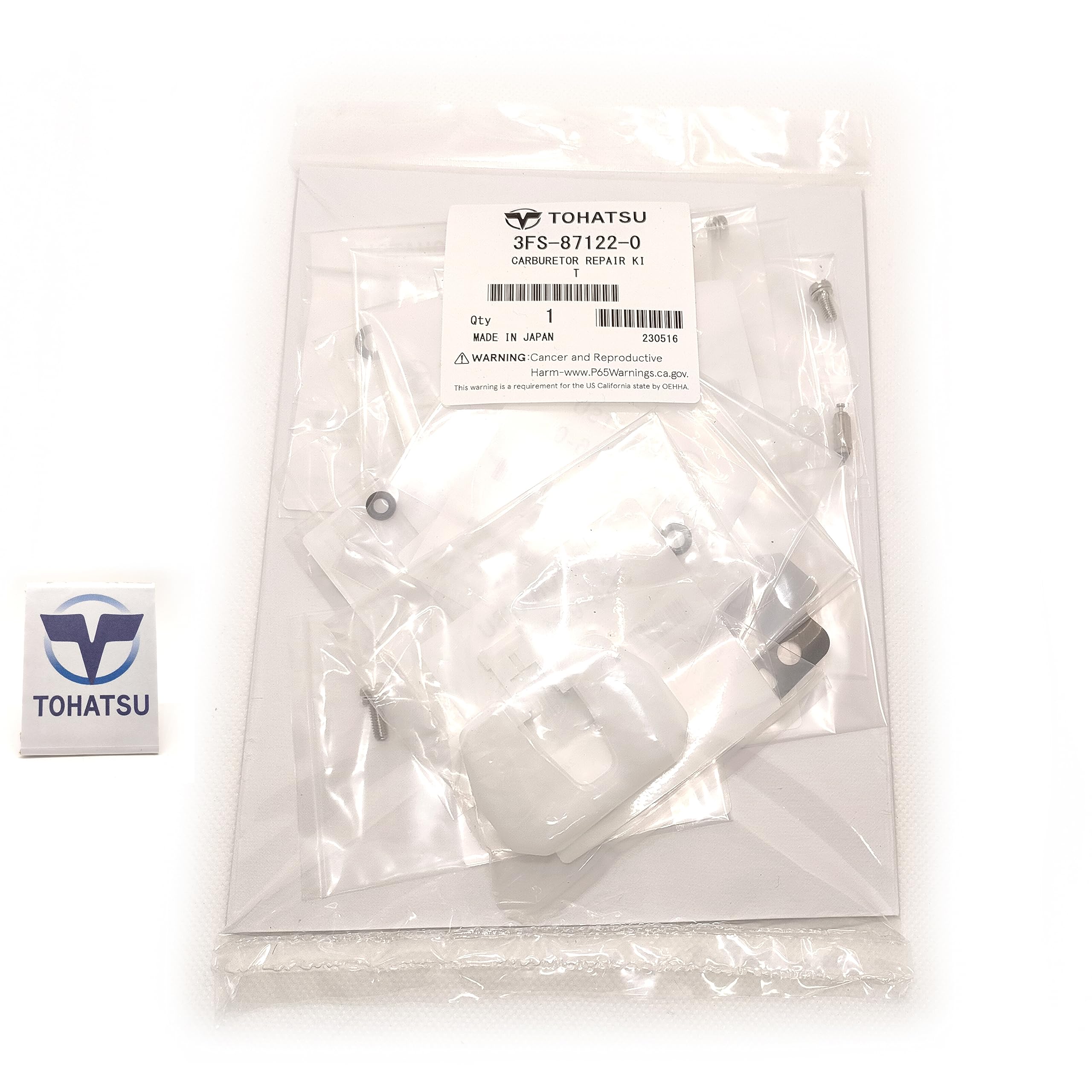 Tohatsu Outboard Motor Genuine Parts HP Carburetor Repair Kit 4-Stroke 9.9 3FS-87122-0