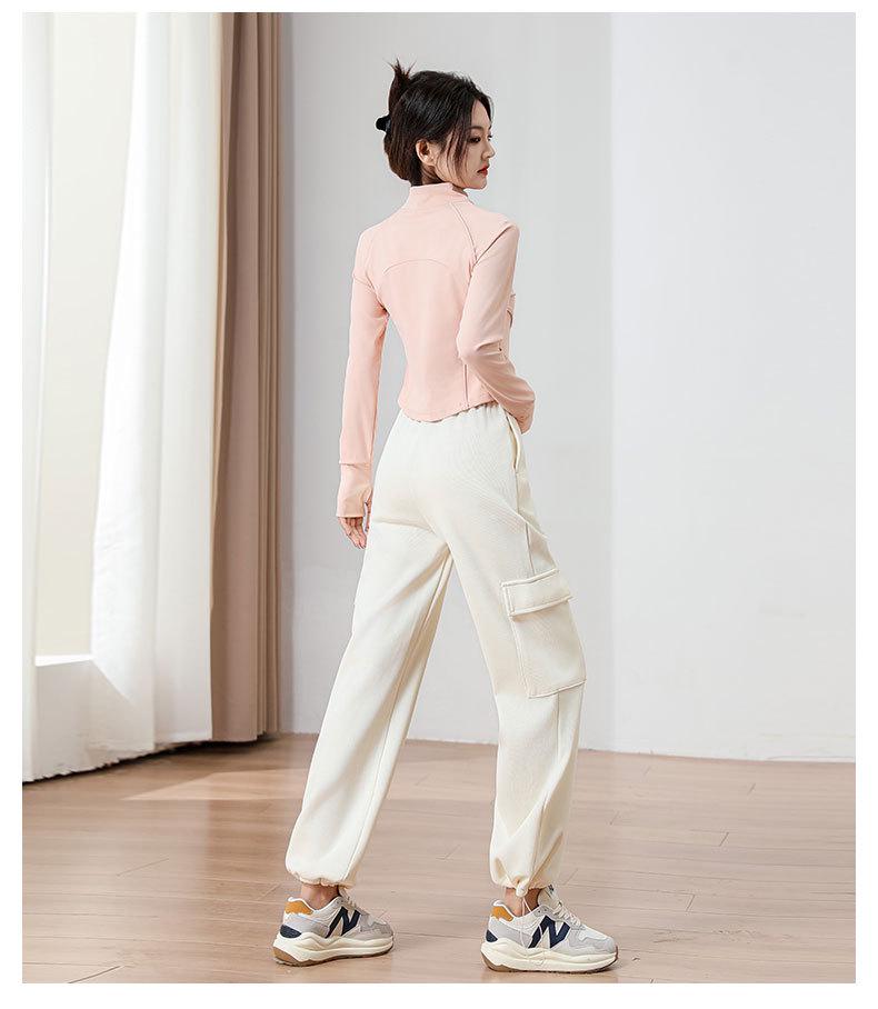 2024 Women's Outdoor Sportswear Set: Casual Gym Yoga Jacket & Loose Cargo Pants