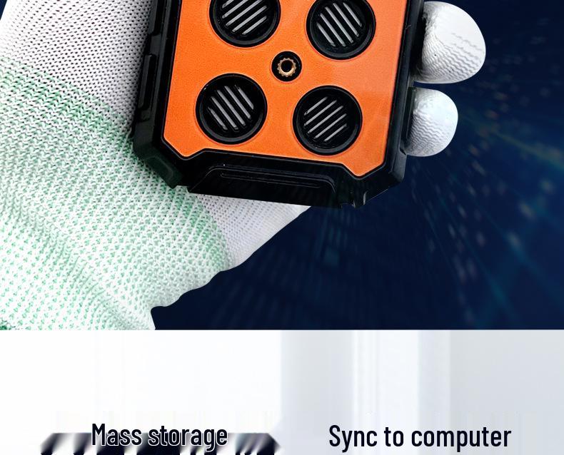 4-in-1 Gas Detector: Combustible, Oxygen, Hydrogen Sulfide, Carbon Monoxide Leak Alarm