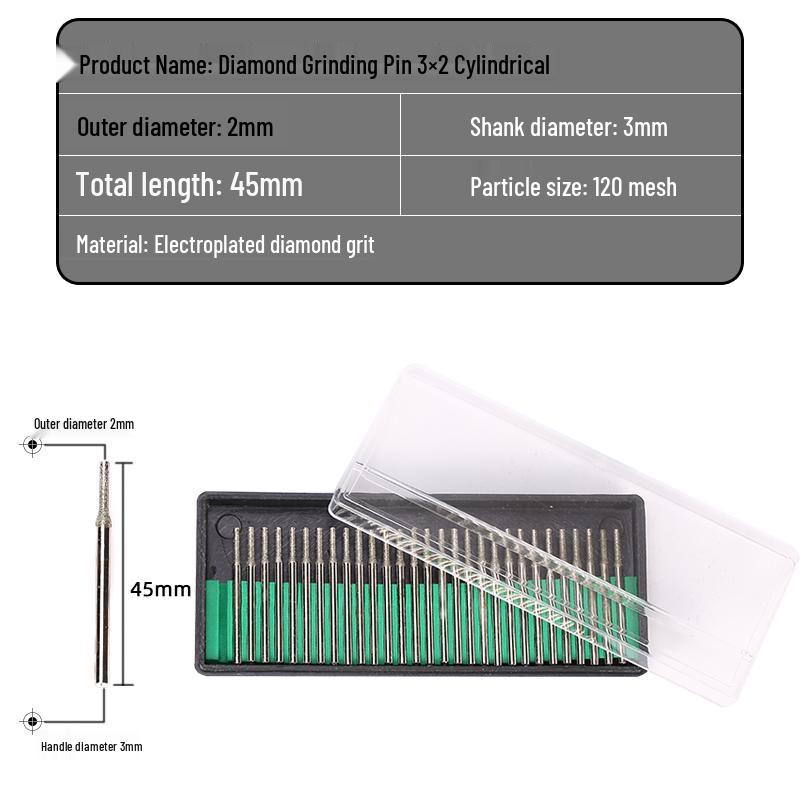 30-teiliges Diamant-Schleifkopf-Set für Jade-Schnitzerei