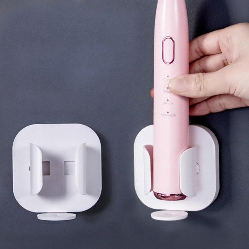 New Solid Color Toothbrush Holder Toothbrush Stand Organizer Toothbrush Wall-Mounted Holder Space Saving Bathroom Accessories