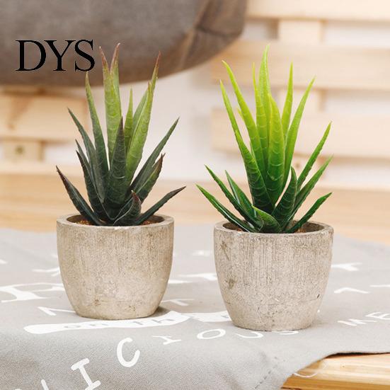 Lawn Ornaments Artificial Bonsai Charming Fake Potted Tequila Plant Garden Figurines for Park Decoration