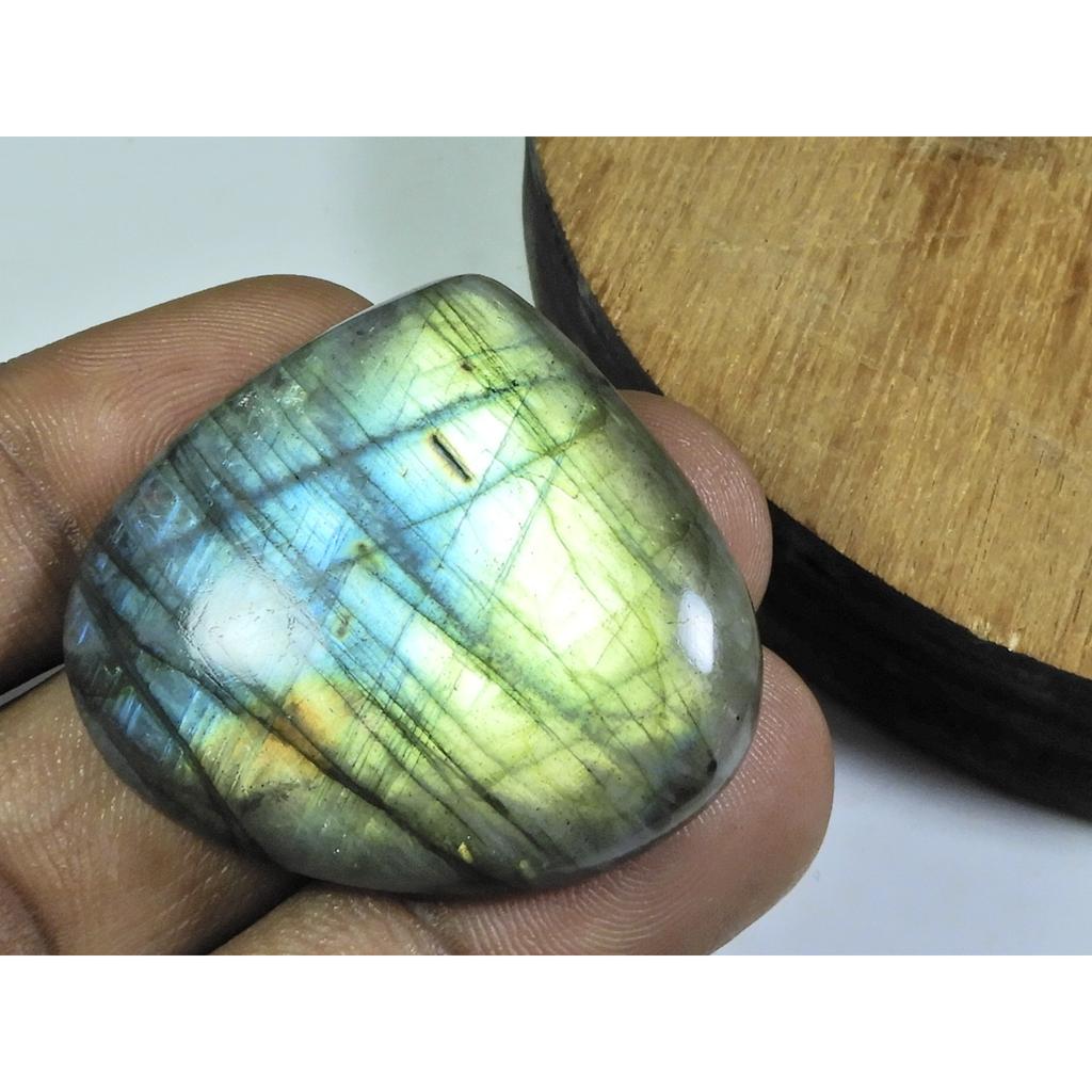 36X39X07MM Natural Labradorite Multi Pear Cabochon Loose Gemstone 82Cts. B-40
