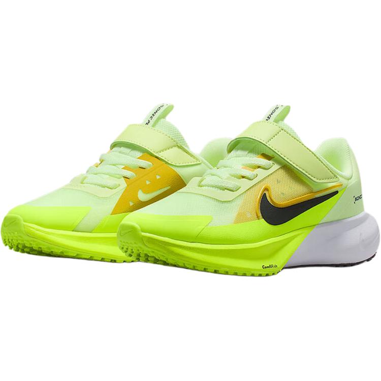 New Nike SONIC FLY Abrasion Resistant Low Top Kids' Running Shoes Light Green/Yellow/Black Children Aged 3 7 Years Old FZ0016-700