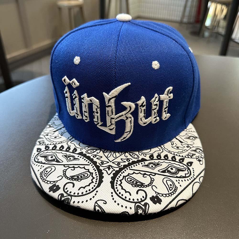 Adjustable Letter Embroidery Flat Brim Hat Sunscreen Street Style Baseball Cap Outdoor