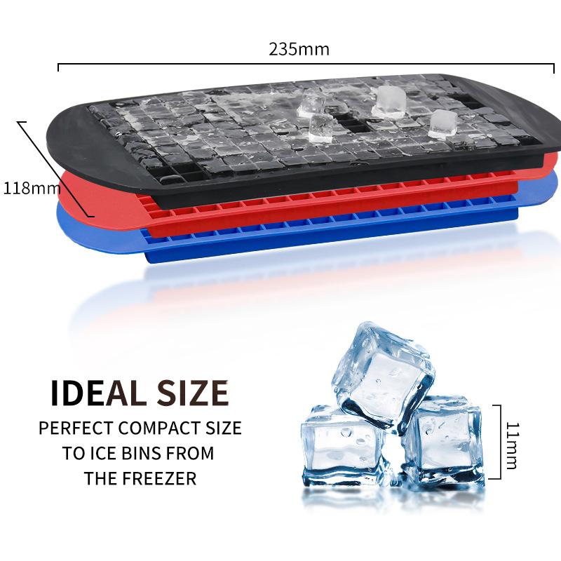 160 Grid Silicone Ice Tray Mold Ice Cube Mold Ice Mold Ice Grid Tray Mini Ice Cubes Small Square Mold Ice Maker Mold