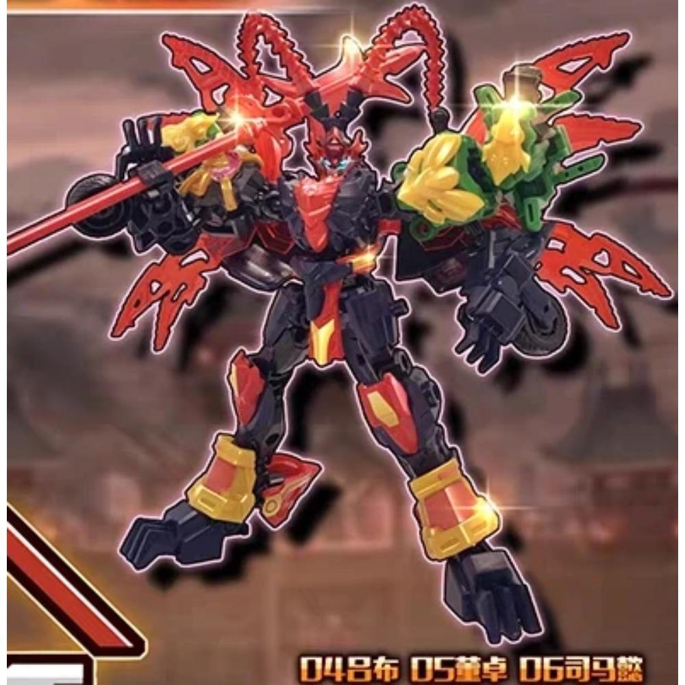 3 in 1 Diy Transforming Toy Three Kingdoms Themed Huaxia Mecha Soul, Three Modes, 6 in 1 Combination, Assembly Robot for Kids