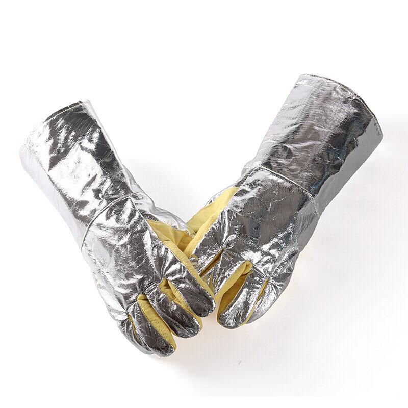 Miling 500°C Heat-Resistant Aramid Aluminum Foil Protective Gloves