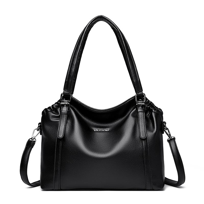 Damen Minimalistische Handtasche, Schultertasche mit großem Fassungsvermögen, Vintage Handtasche, Damenhandtasche, Modische Alltags-Schultertasche